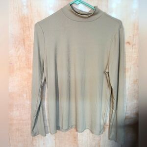 No Boundaries Beige Long Sleeve Blouse